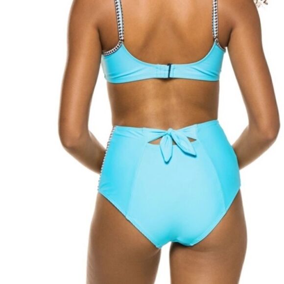 Lemlem bikini bottoms NWT Size M sky blue $135 - Picture 2 of 8